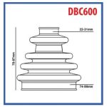 Manžetna univerzalna set DBC600 fi22-31/fi74-99 TS