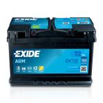 Exide 72Ah Start Stop AGM desno+ 760A EK720