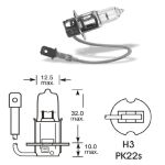 Sijalica H3 LUCAS llb453
