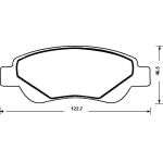 Pločice kočione prednje C1, Aygo, 107 Jurid 107 573135J