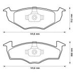 Pločice prednje JURID 571923J