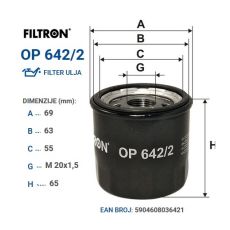 Filter ulja FILTRON OP642/2 - F137 - OC475
