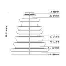 Manžetna univerzalna komplet sa lepkom CVS18