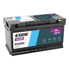 Exide 12V 96Ah 850A Start Stop AGM Desno + EK960