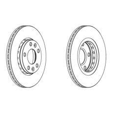 Disk kočioni prednji Jurid 562529JC