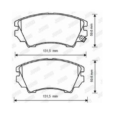 Pločice kočione prednje JURID 573269j