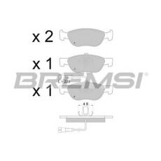 Pločice kočione prednje Bremsi BP2666