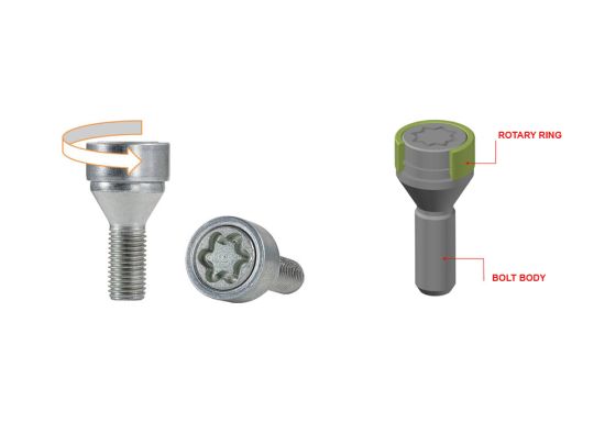 Sigurnosni šrafovi M12x1.5x26 FARAD I/E-STARLOCK -