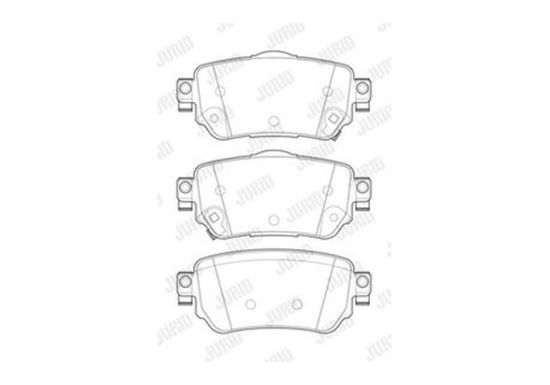 Pločice kočione zadnje 602600 Jurid 573658J