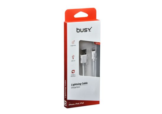 Kabl USB Lightning za iPod, iPhone, iPad 120cm Busy 50697 3800148506979