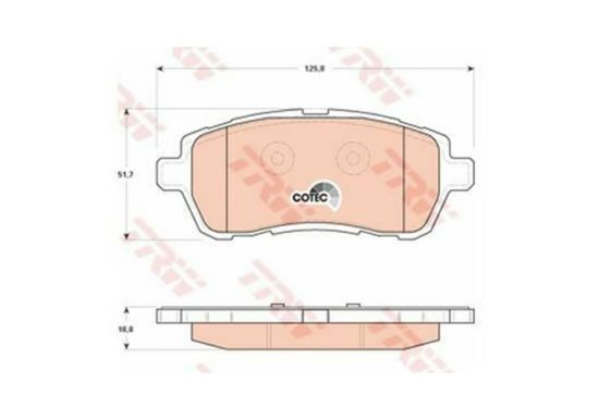 Pločice prednje kočione 1848518 TRW GDB1893