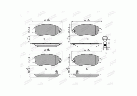 Pločice kočione prednje Ford Transit JURID 573015J