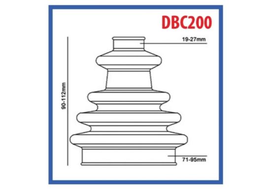 Manžetna univerzalna set DBC200 fi19-27/fi71-95 TS