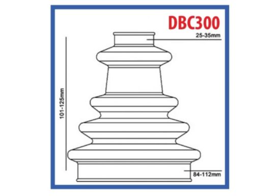 Manžetna univerzalna set DBC300 fi25-35/fi84-112 TS