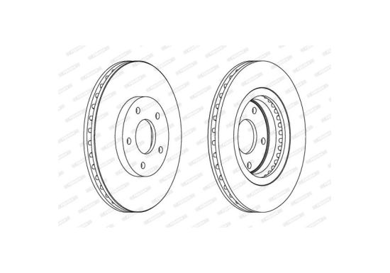 Disk kočioni prednji 296x26 5/114 Ferodo DDF1589 40206JD00A