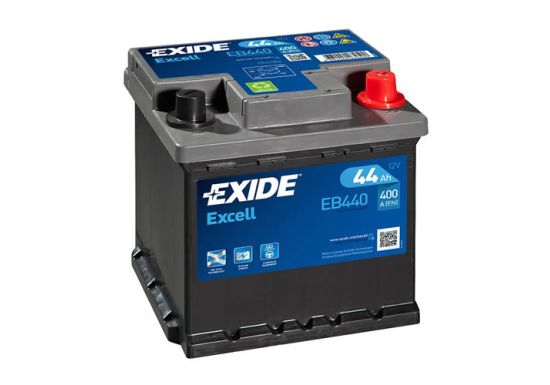 Exide 44Ah Excell Desno+ 400A akumulator EB440