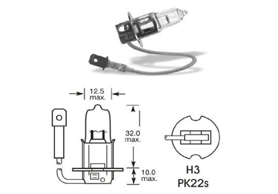 Sijalica H3 LUCAS llb453