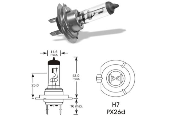 Sijalica H7 lucas llb477 55w