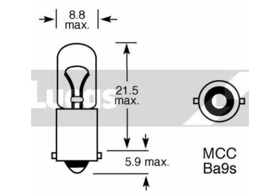 Sijalica 12V 4W LUCAS LLB233T