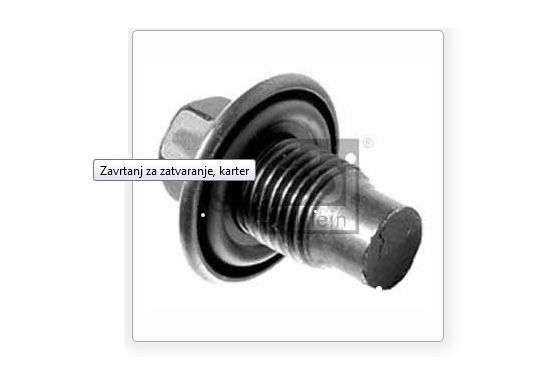 Čep kartera CORTECO 220112S- M14x1.5 - Jumper Boxer Ducato